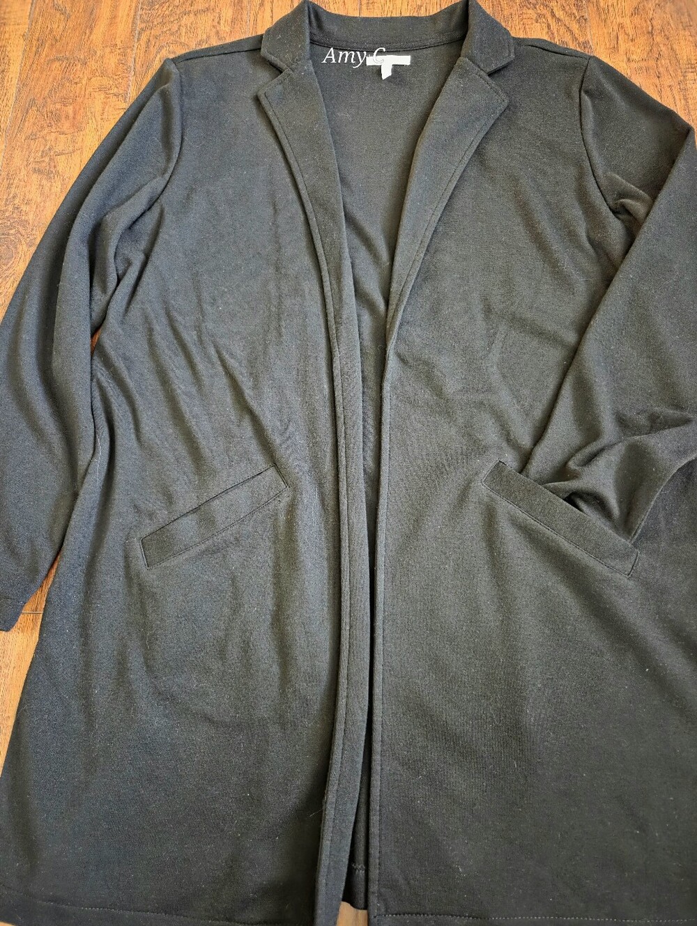 Maurices Knit Black Duster Size Large EUC - Picture 5 of 10